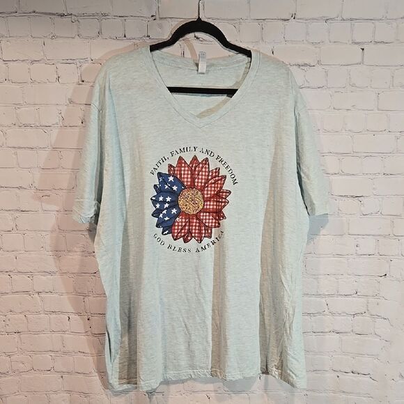 Women's plus size 4X v neck t shirt - Picture 1 of 5